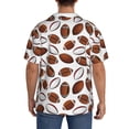 thumbnail image 3 of Balery Football Camisa Casual de Manga Corta con Botones para Hombre, Texturizada, Estilo Cubano, para Playa, Verano-3X-Large, 3 of 5