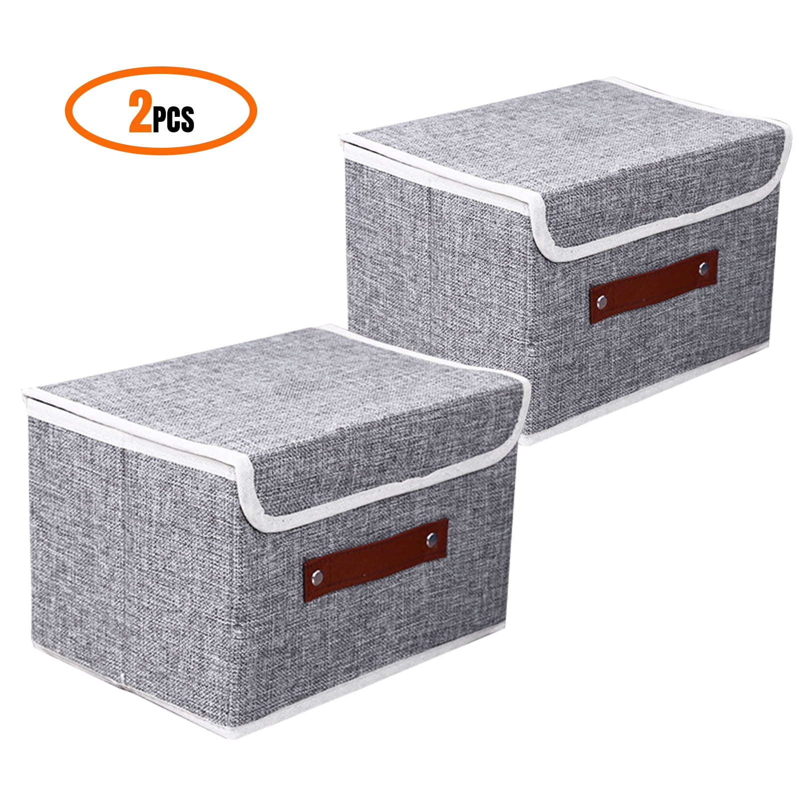 MATHOWAL Large Storage Boxes with Lids