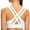 White, variant on AGONVIN Women's High Impact Plus Size Large Bust Sexy Strappy Back Padded Sports Bra Black X-Small