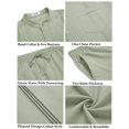 thumbnail image 5 of COOFANDY Linen Sets For Men 2 Piece Button Down Henley Shirt and Casual Beach Drawstring Waist Pants Summer Fall Outfits, 5 of 6