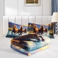 thumbnail image 5 of 3pcs Horse Running Comforter Set, Majestic Horse Bedding Set for Bedroom or Guest Room Decor, All Seasons Quilt Machine Washable Duvet with 2 Pillowcases, 5 of 7