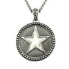 Controse Women's / Men's Silver-Toned Stainless Steel The Pentacle Necklace 32"