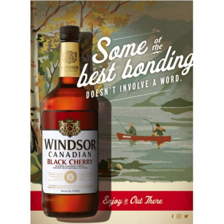 Windsor Black Cherry, Canadian Whisky, 70 Proof, 1.75l Plastic