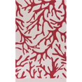 thumbnail image 1 of HomeRoots 353945 Tapis en Polyester Ivoire et Rouille 3 Pi 3 Po x 5 Pi 3 Po, 1 of 1