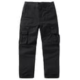 thumbnail image 2 of Yusimy Men's Fashion Solid Color Big Size Multi-Pocket Cargo Outdoor Hiking Straight Pants, 2 of 6