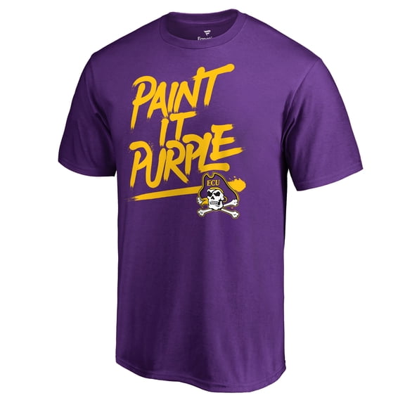 Men's East Carolina Pirates Paint It Purple T-Shirt