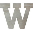 thumbnail image 1 of Wooden Block Letters, Unfinished 10'' Rockwell W, Craft, 1 of 1