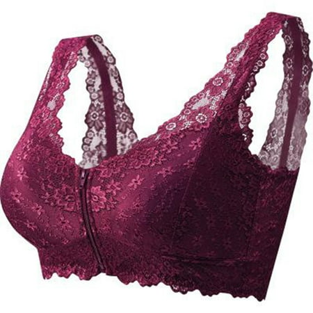 Front Women s Bra Sleep Extra Elastic Lace Large Wire Closure Lingerie Valentines Lingerie Set Nighties for Women under 10 Lingerie Women Hot Exotic Lingerie Extra Small Lingerie for