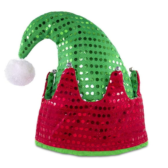 Christmas Elf Hat with Jingle Bells Santa Hats Great Christmas Party Costume New Year Ideas and Accessory