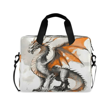 Laptop Bag Laptop Briefcase 15.7 x 3 x 11.8 Inches Laptop Bag Briefcases Laptop Storage Travel Laptop Bag Work Laptop Bag Watercolor Dragon