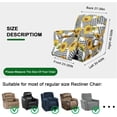 thumbnail image 4 of CHUNTIAN Recliner Chair Cover 4-Pieces Lazyboy Cover for Recliner Chair with Storage Pockets Furniture Protector for Living Room, Jacquard Sofa Slipcover for Kids, Pets, Dog and Cat, 06, 4 of 5