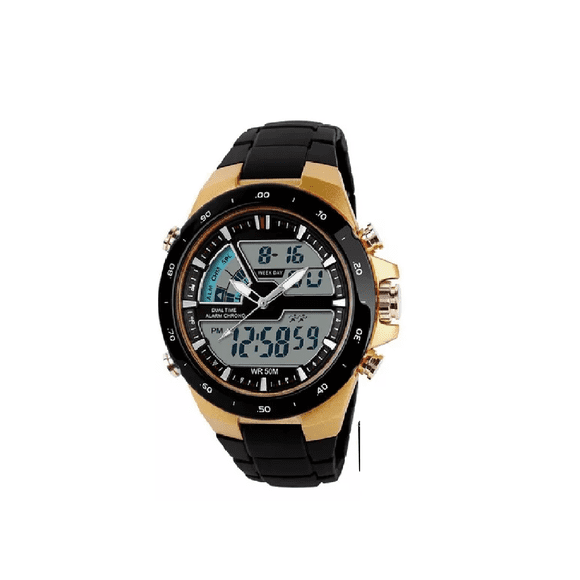 Reloj Digital Análogo Moda Deportivo Impermeable Para Hombre