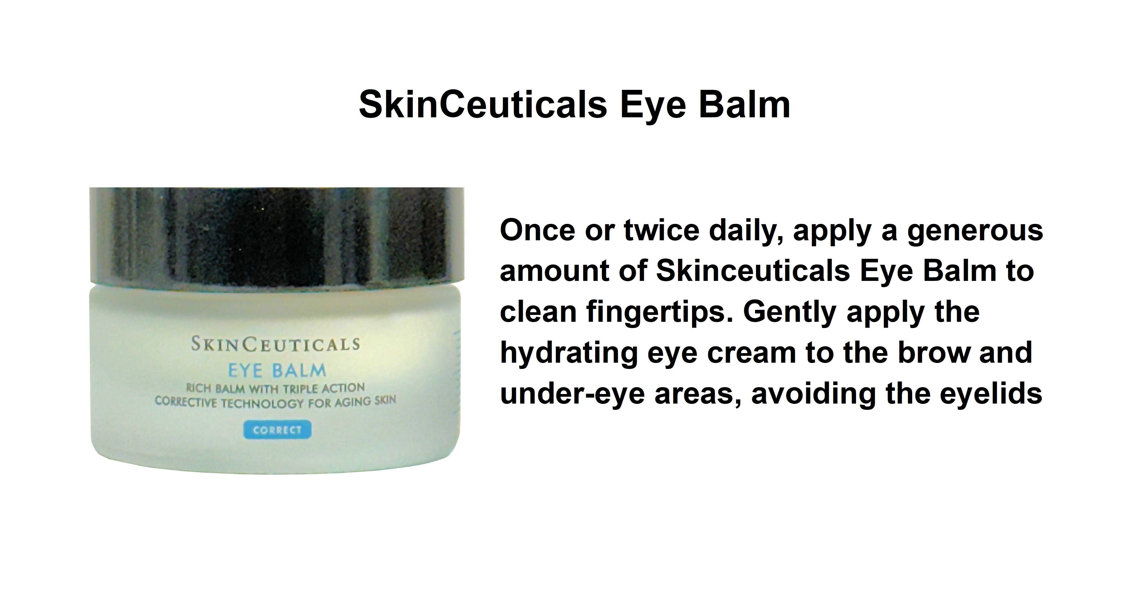 Skinceuticals Eye Balm Rehabilitative Emollient For Aging Skin 0.5 fl oz (15ml)