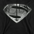 thumbnail image 2 of Snyder Cut Justice League Movie Superman Symbol Black Suit Unisex Adult Pull-Over Hoodie, Black, 3X-Large, 2 of 6