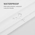 thumbnail image 5 of White Shower Curtain Heavy Duty Polyester Fabric Waterproof Shower Curtain Liner 72" x 72", 5 of 8