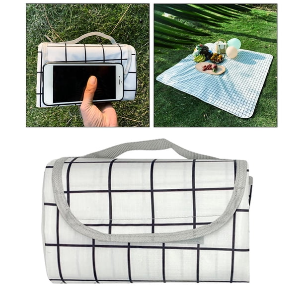 Manta de Picnic libre, Alfombra de Picnic plegable impermeable de 79x79 "manta de prueba de arena para Camping, parque, playa, -