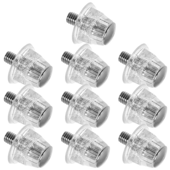 10 Pcs Football Shoe Cleats Sports Shoes Spikes Replacement Soccer Studs Miss Transparent