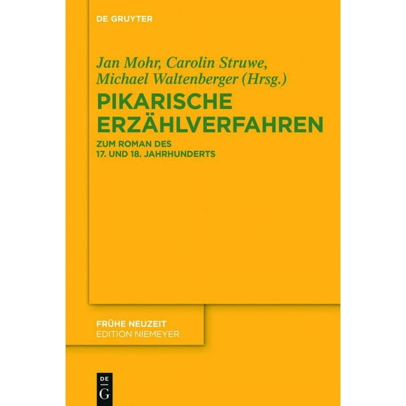 Frühe Neuzeit Pikarische Erzählverfahren, Book 206, (Hardcover)