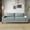 Light Blue, variant on Castle Place Elegance Linen Upholstered Sofa, Dark Beige
