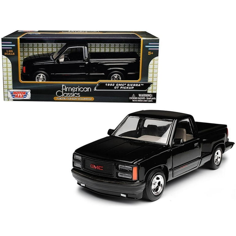 モーターマックス 1/24 1992 GMC シエラ GT PICKUP BLK 1992 GMC Sierra GT Pickup Model, 1:24 Scale - Walmart.com
