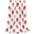 thumbnail image 2 of Sikiie Hand Drawn Strawberry Ultra-Soft Micro flannel Blanket Luxury All Seasons Warm Blanket for Bedding Sofa and Travel (4 sizes)-40"x30", 2 of 7