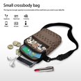 thumbnail image 7 of HELLHERO Polyester Messenger Bag Double-layer Women Crossbody Bag for Travel, Outdoor and Daily Use, Dog Paw Print Design, 7 of 7