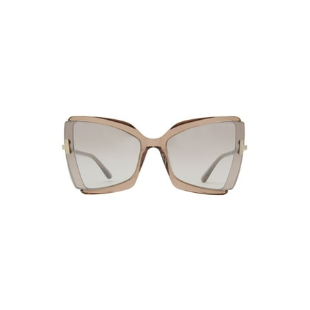 UPC 889214095374 product image for Tom Ford FT0766 Shiny Beige 57G FT0766 Butterfly Sunglasses Lens Category 2 Siz | upcitemdb.com