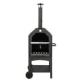 Outdoor Wood Fired Pizza Oven Pizza Maker with 12" Pizza Stone & 4