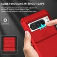 thumbnail image 3 of Dteck Case for Google Pixel 9 Pro XL,Shockproof Rubber Military Grade Drop Protection Kickstand Case Slide Camera Protective Cover, Red, 3 of 11