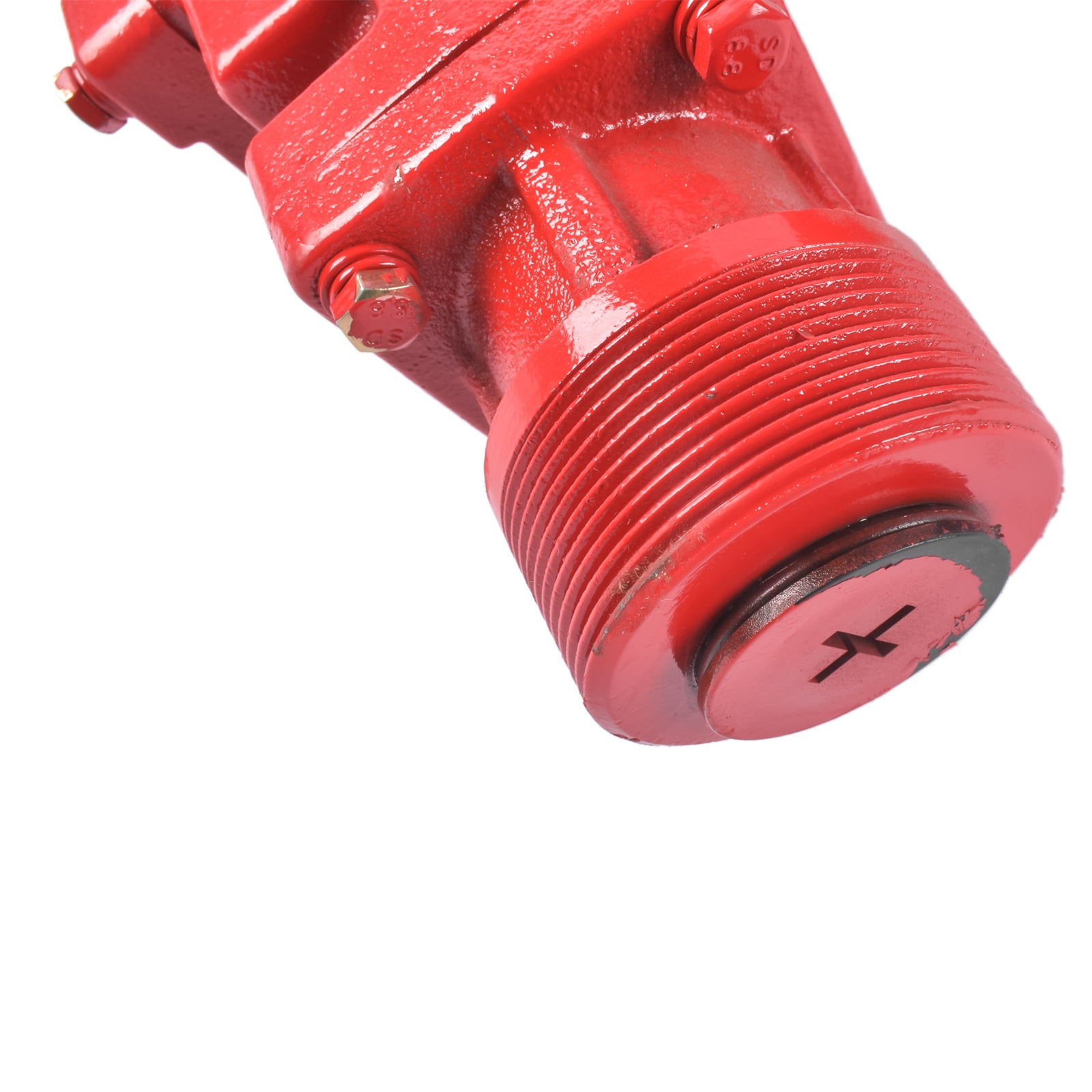 Mustrod High Flow 20 GPM Cast Iron Fuel Transfer Pump 12V w/ Manual Nozzle for Gasoline Diesel Kerosene