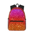 thumbnail image 2 of Goofa Rainbow Glitter Print Casual Backpack for Women Men,Waterproof High School Bookbag,Lightweight Travel Daypack,Classic College Backpack,Laptob Backpack, 2 of 6
