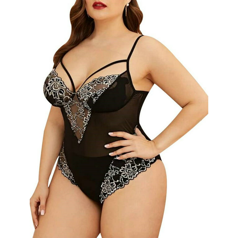DYMADE Women Plus Size Sexy Bodycon Shaping Underwear Lace