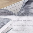 thumbnail image 4 of Haperlare 2' x 8' Modern Shag Runner Rug Shaggy Fluffy Rug Indoor Non-Slip Hallway Runner Rug Floor Cover for Laundry Room Kitchen, Light Gray, 4 of 5