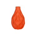 thumbnail image 1 of Benjara BM219115 Vase Rond en Céramique avec Design Ondulé en Relief, Orange - Ensemble de 2, 1 of 1