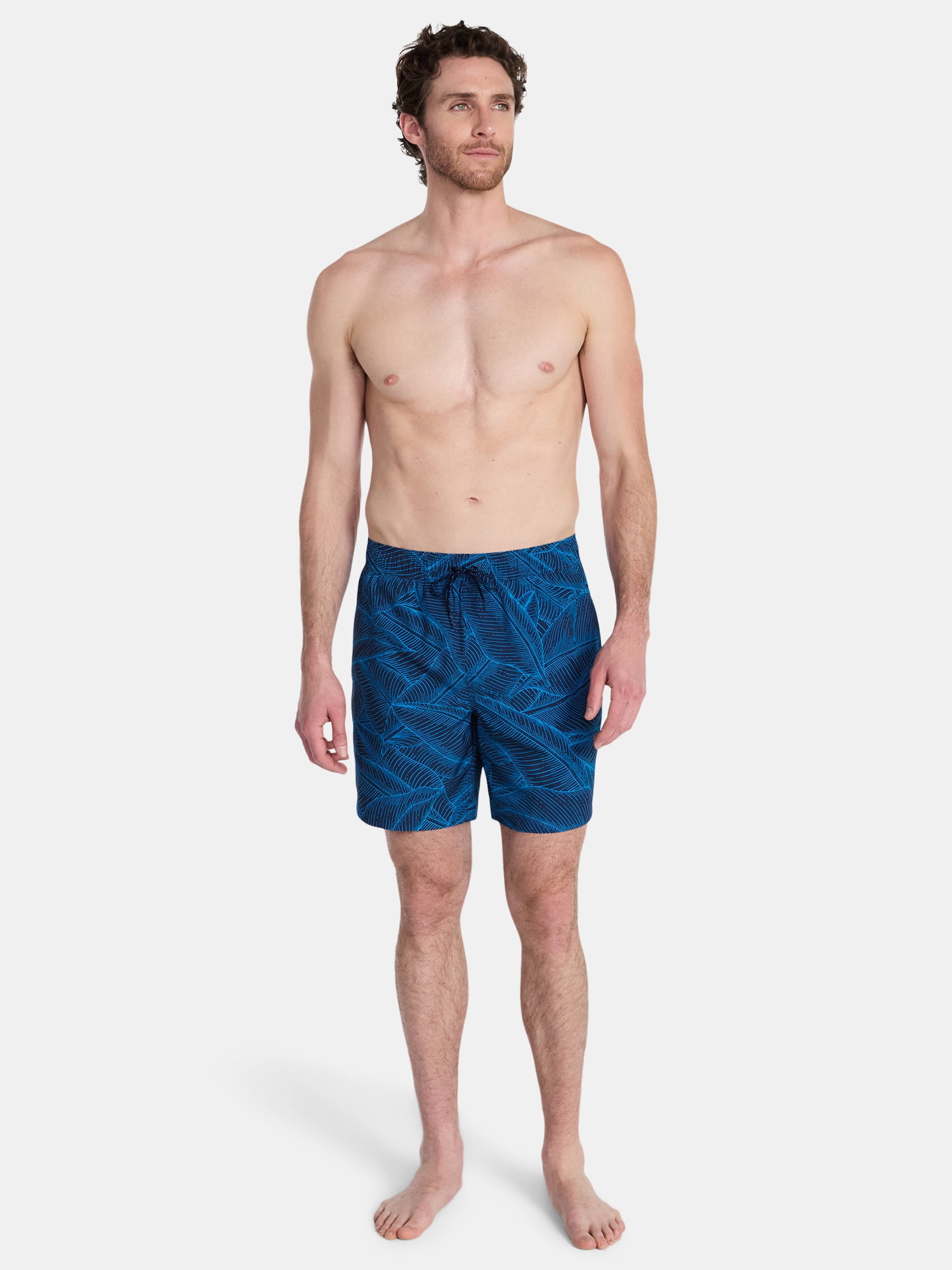 Laguna Men's Swim Trunks with Comfort Liner, 7" Inseam, Sizes M-2XL