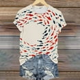 thumbnail image 4 of 4Th of July Shirts Funny,Recent Orders,Cadancy Plus Size Tops for Women Summer 2025,Vacation Clothes Plus Size Blouses Casual,Red Tee Shirts ,Ropa De Mujer En Clearance,Multicolor XL, 4 of 5