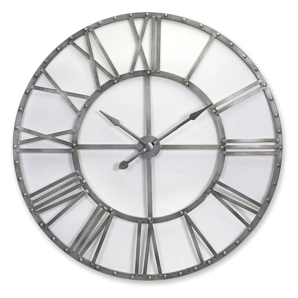 Melrose International Oversized Metal Wall Clock