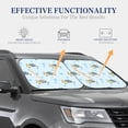 thumbnail image 5 of Uemuo Cartoon Turtle Printed 2 PCS Car Windshield Sun Shade, Auto Sun Heat and UV Rays Blocker, Foldable Automotive Front Window Sunshade Protector, 5 of 7
