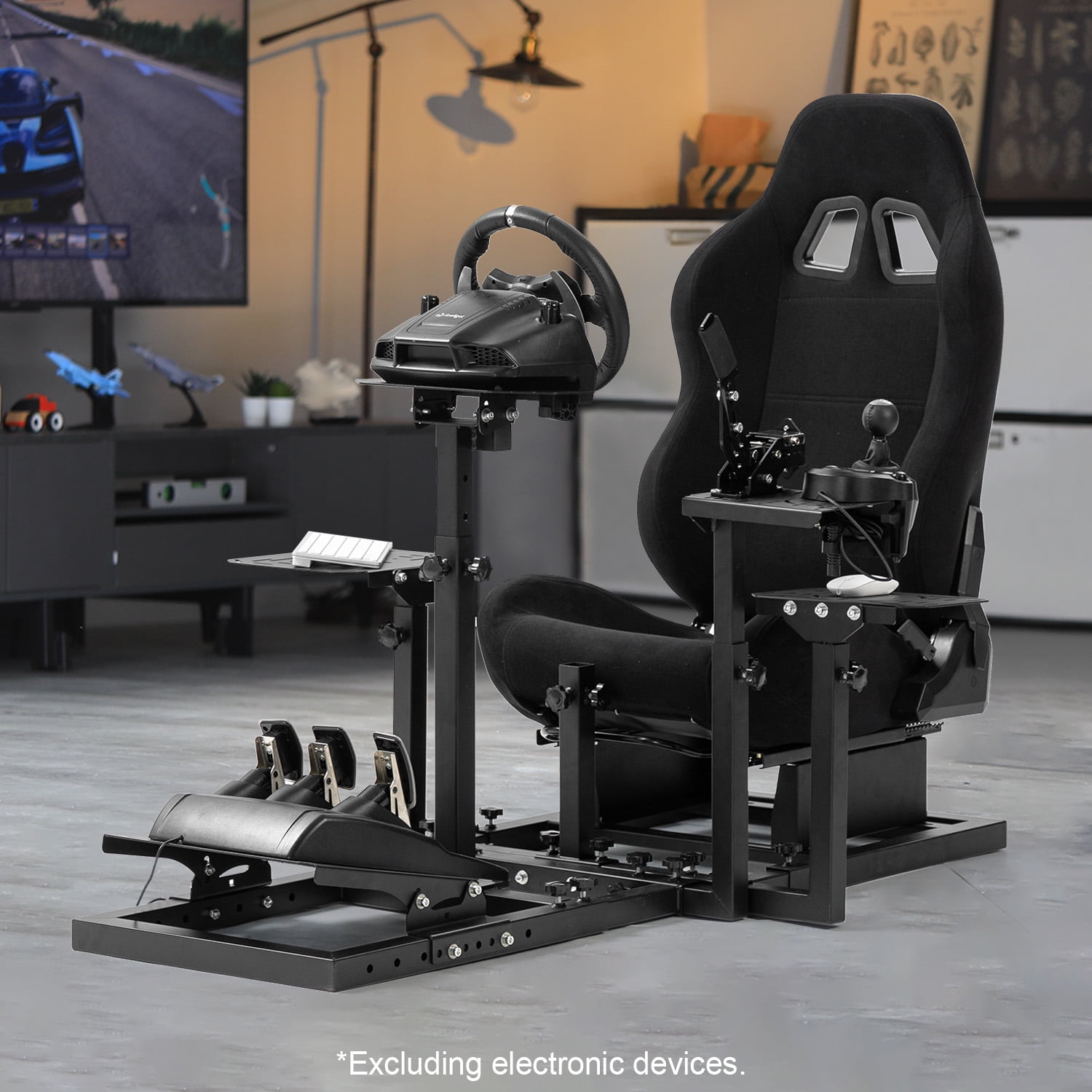 Marada Flight Simulator Cockpit with Seat for Thrustmaster HOTAS