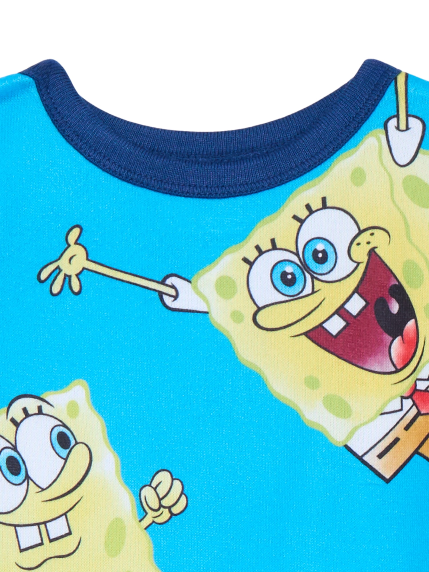 SpongeBob SquarePants Boys Long Sleeve Top and Pants Pajama Set, 2-Piece, Sizes 4-10