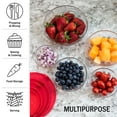 thumbnail image 3 of Classic Cuisine Glass Mixing Bowls - 20PC Mixing Bowls with Lids Set - Microwave and Dishwasher Safe Bowls - Kitchen Essentials (Strawberry), 3 of 8