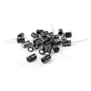 Unique Bargains 25pcs 680uF 16V 105C Radial Lead Aluminum Electrolytic Capacitors Black