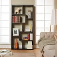 thumbnail image 3 of Furniture of America Adeo Contemporary Wood 10-Shelf Bookcase in Walnut, 3 of 8