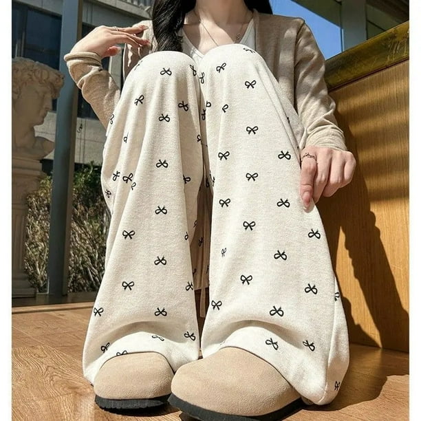 Pantalones finos informales a cuadros para mujer, pantalones para caminar al aire libre, ropa de dormir cómoda para el hogar, primavera, verano y otoño