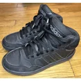 thumbnail image 2 of Adi-das Mens Hoops 3.0 Mid GV6683 Black Casual Shoes Sneakers Size 5, 2 of 6