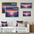 thumbnail image 4 of Designart "Winter Sunrise Over The Lake And Mountains II" Landscape Lake Mountains Wall Art For Bathroom, 4 of 5