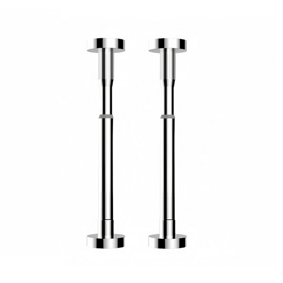 2Pcs Kitchen Sink Brackets Stainless Steel Adjustable Kitchen Sink Bracket Bottom installation Support Legs Kitchen Fixtures (35-50cm Silvery)