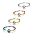 thumbnail image 4 of Jiaroswwei Nose Ring Stylish Skin-friendly Multi Colors Non Piercing Nose Hoop for Party, 4 of 8