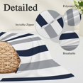 thumbnail image 3 of Navy Blue Gray Striped Small Pillow Covers, Farmhouse Stripe Art Soft Breathable Throw Pillow Cases with Invisible Zipper, Decorative Pillowcase Pillows Protectors for Sofa Bed Chair 12"x20", 3 of 9