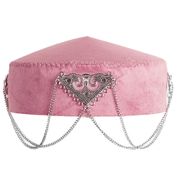 Traditional Kazakh Ethnic Hat with Fringed Design for Cultural Event Gathering